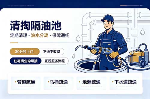 眉山清掏隔油池